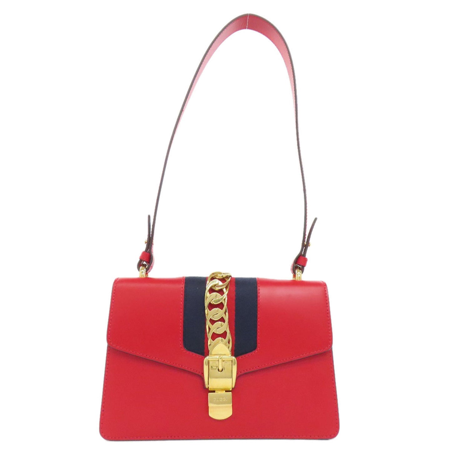 Gucci Red Color Leather Shoulder Bag