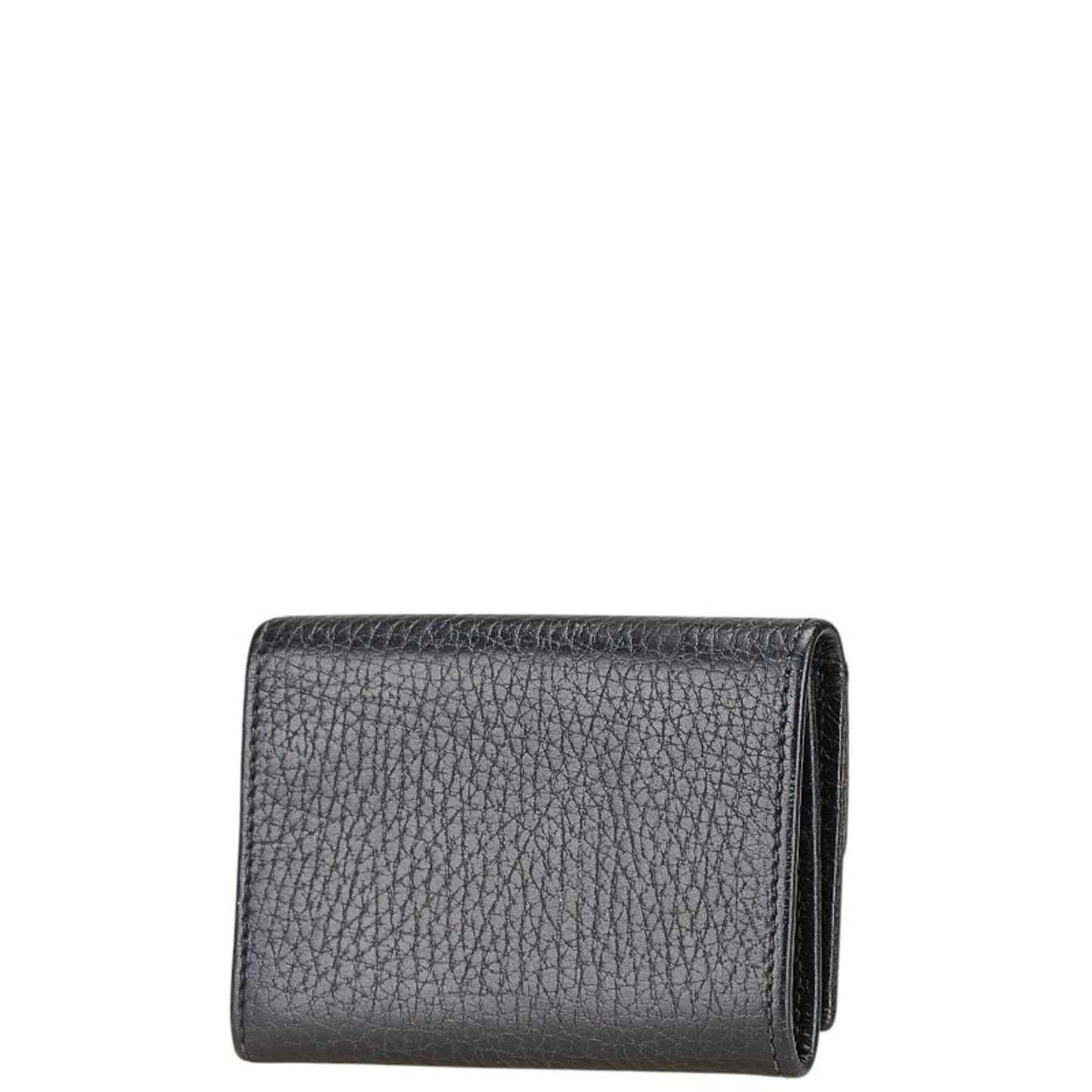 Gucci Black Leather Wallet (Tri-Fold)