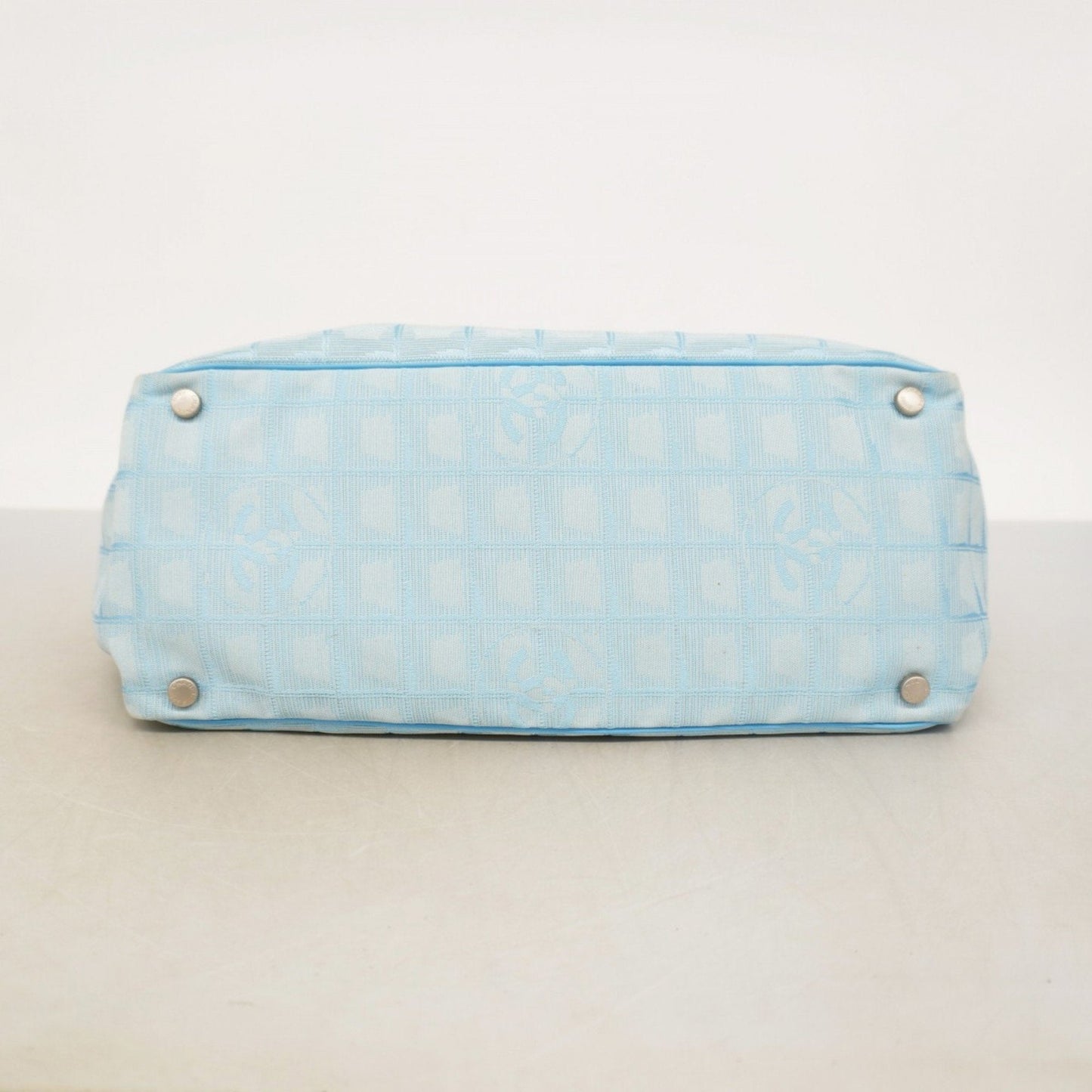 Chanel Light Blue Nylon Tote Bag