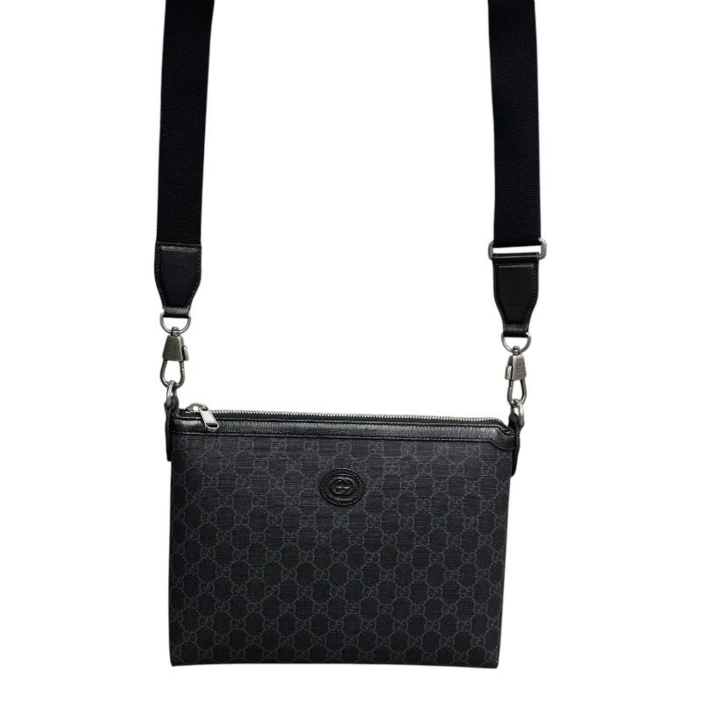 Gucci Black Gg Supreme Shoulder Bag