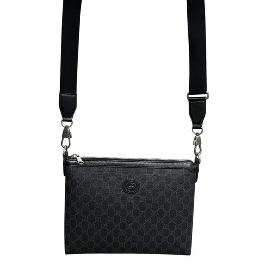 Gucci Black Gg Supreme Shoulder Bag