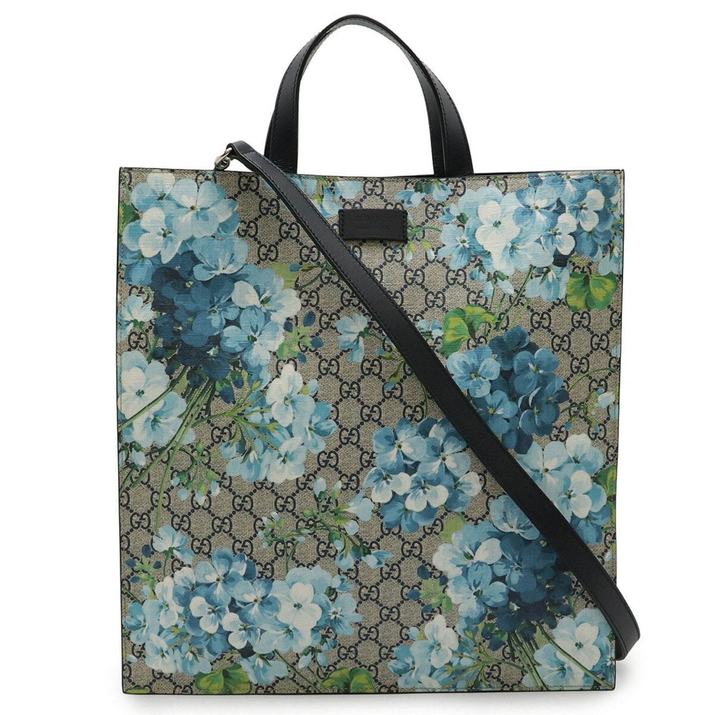 Gucci Beige Blue Multi-Color Pvc Leather Shoulder Bag Tote Bag
