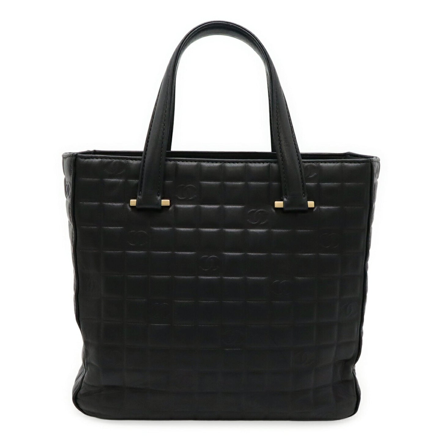Chanel Black Leather Handbag Tote Bag