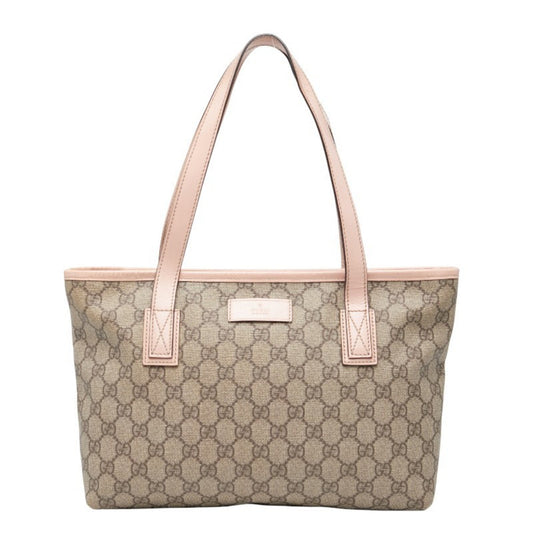 Gucci Beige Pink Gg Supreme Handbag Tote Bag
