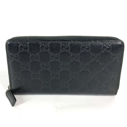 Gucci Black Leather Long Wallet (Bi-Fold)
