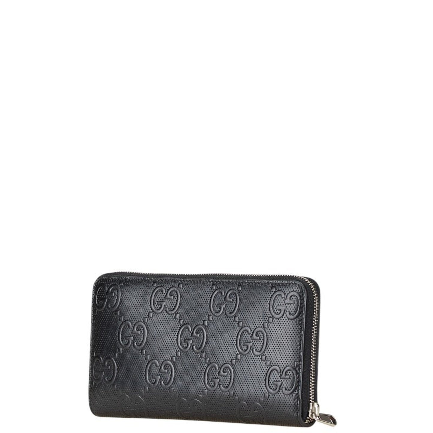Gucci Black Leather Long Wallet (Bi-Fold)
