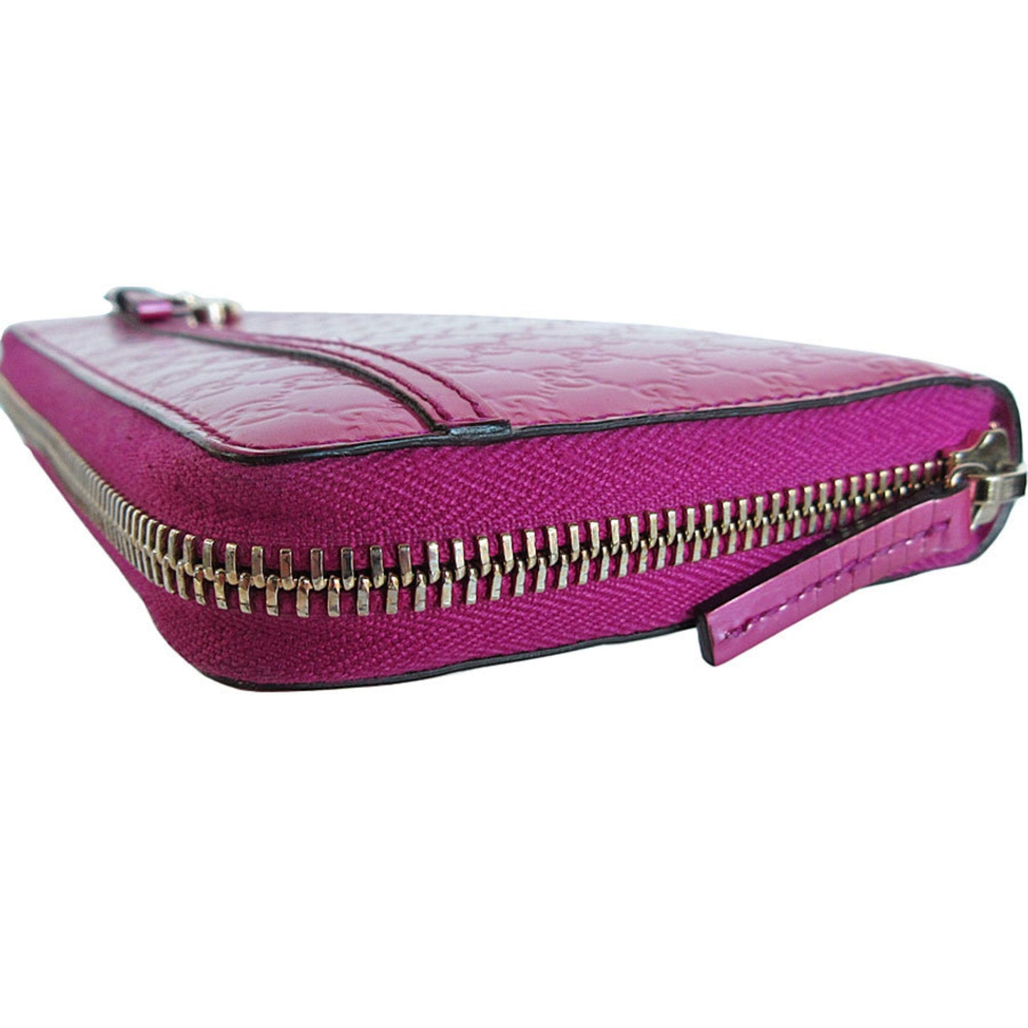 Gucci Pink Patent Leather Long Wallet (Bi-Fold)