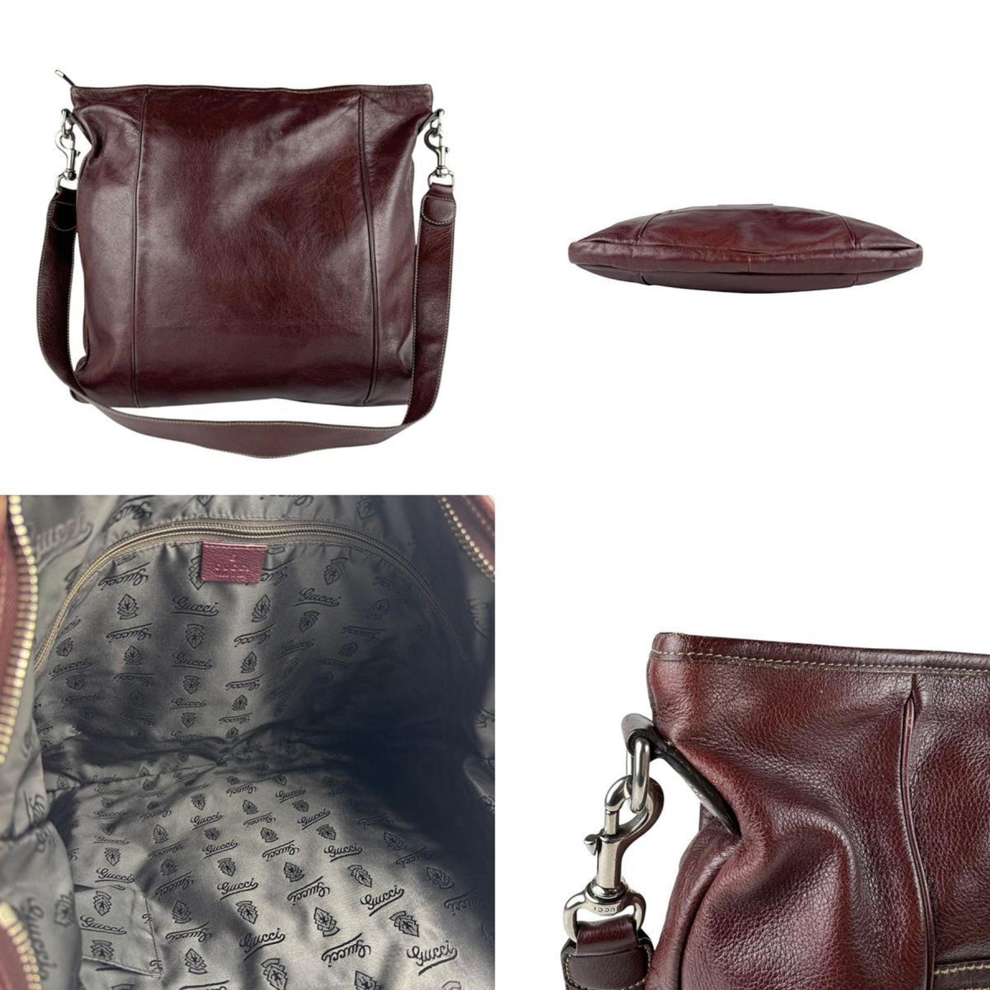 Gucci Brown Leather Shoulder Bag