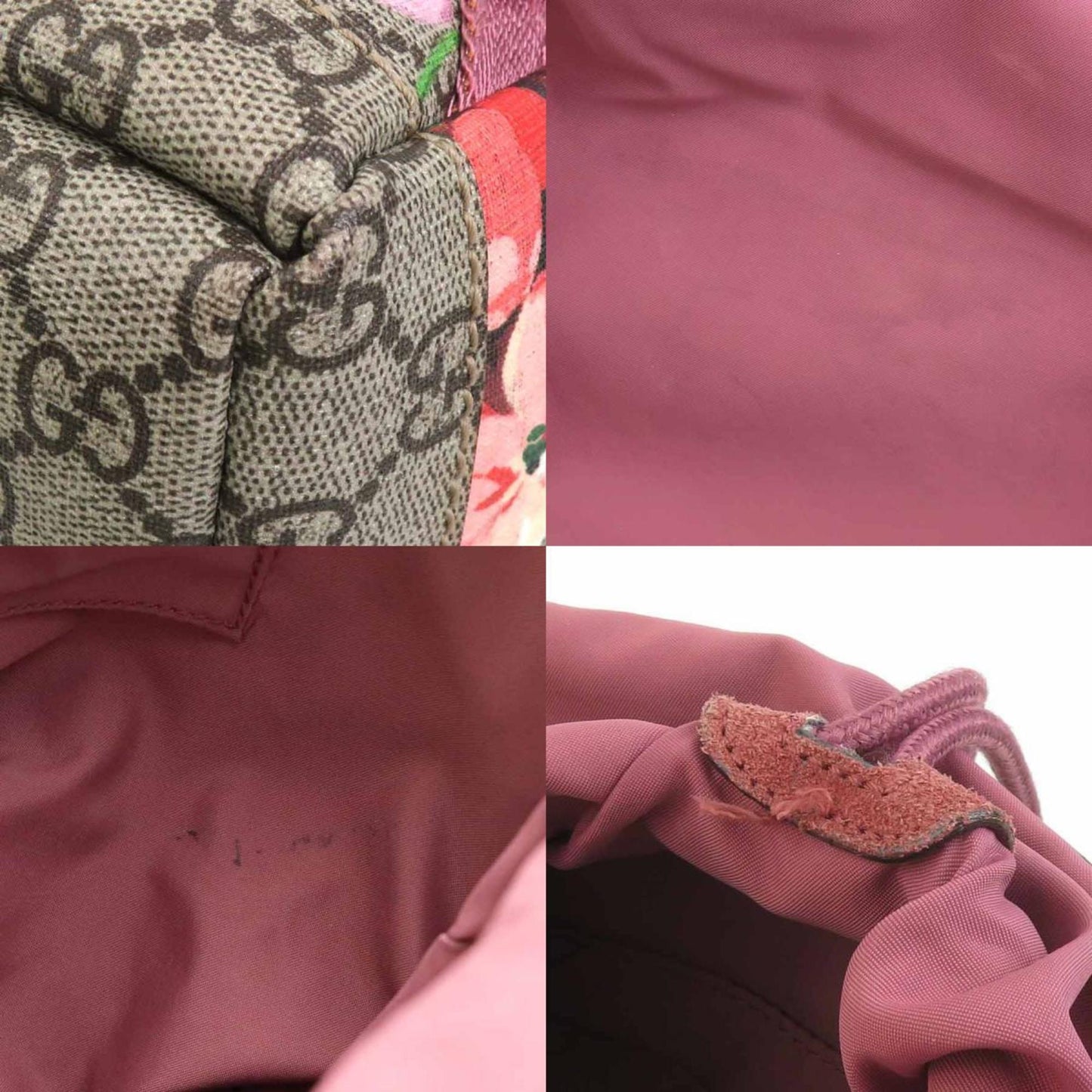 Gucci Brown Pink Gg Supreme Backpack