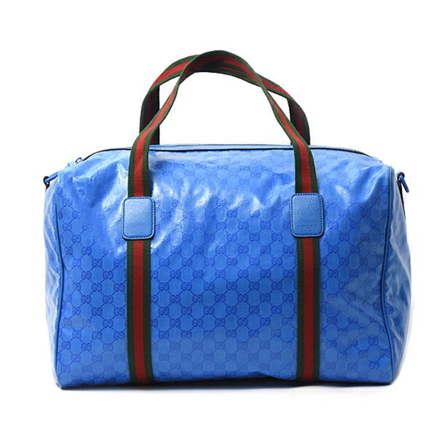 Gucci Gg Crystal Blue Pvc Boston Bag Shoulder Bag