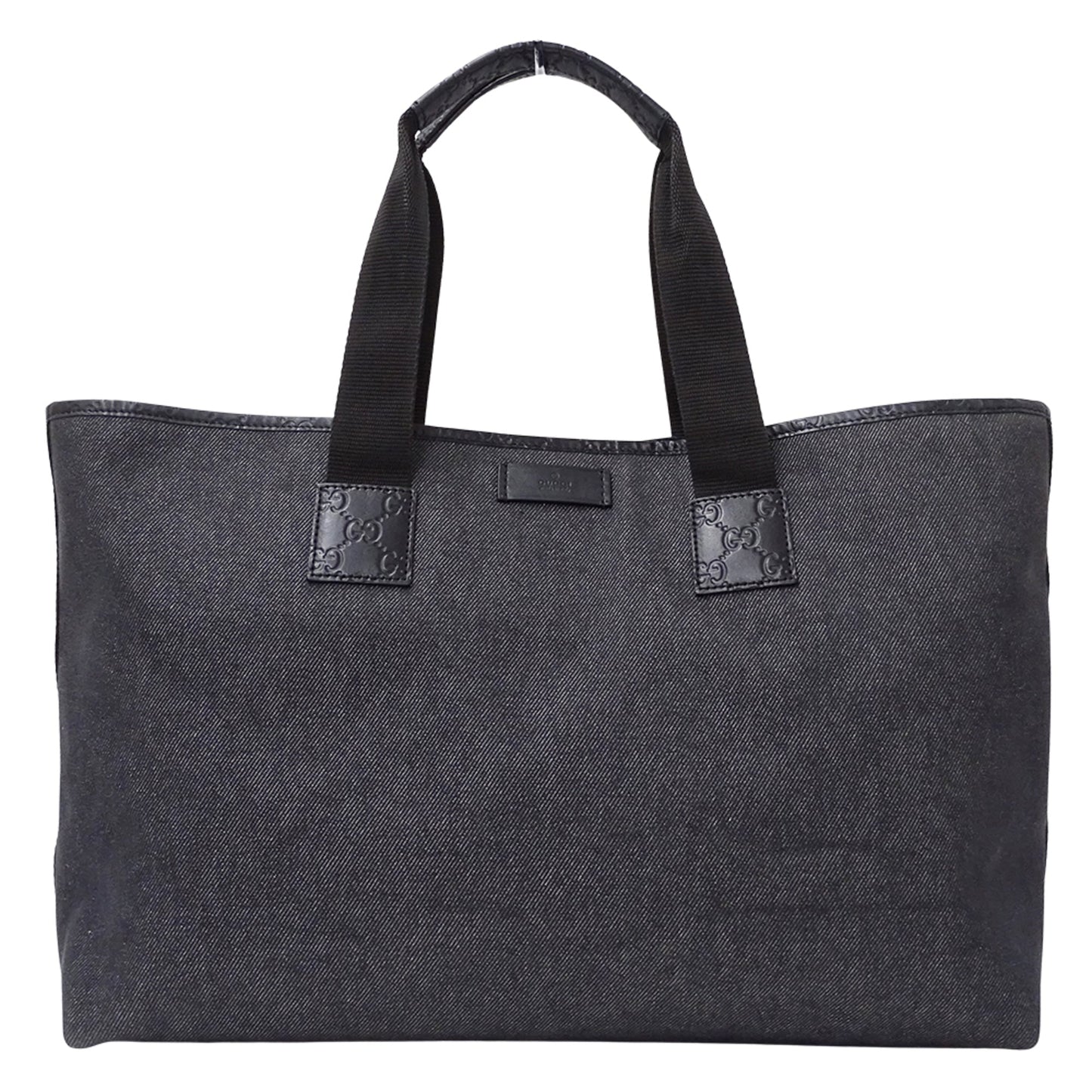 Gucci Black Denim Tote Bag