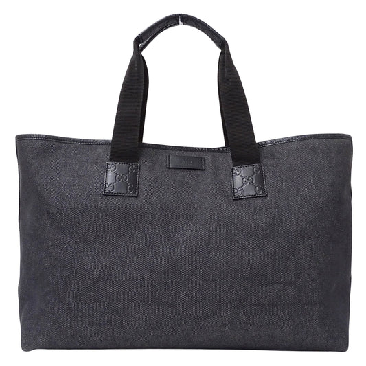 Gucci Black Denim Tote Bag