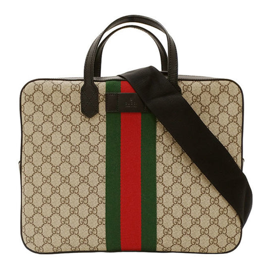 Gucci Beige Gg Supreme Briefcase