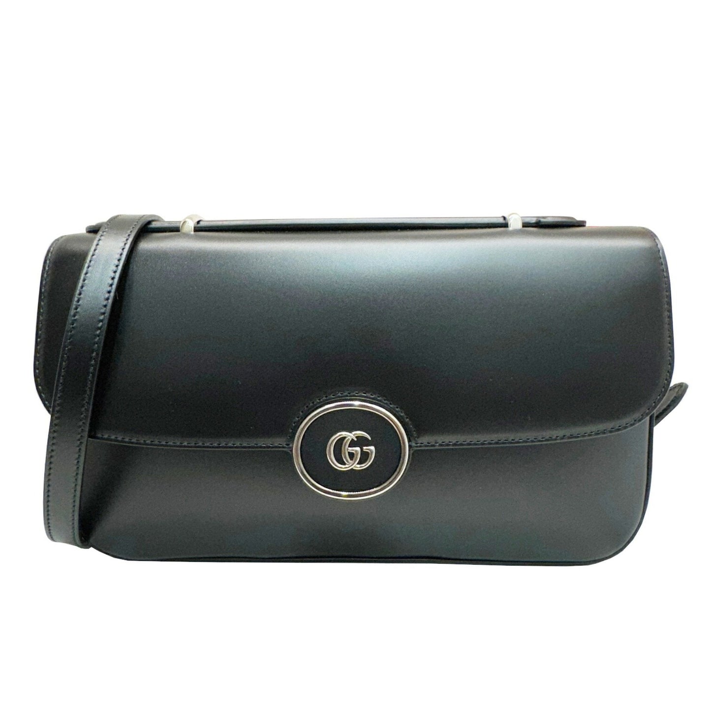 Gucci Black Leather Handbag Shoulder Bag