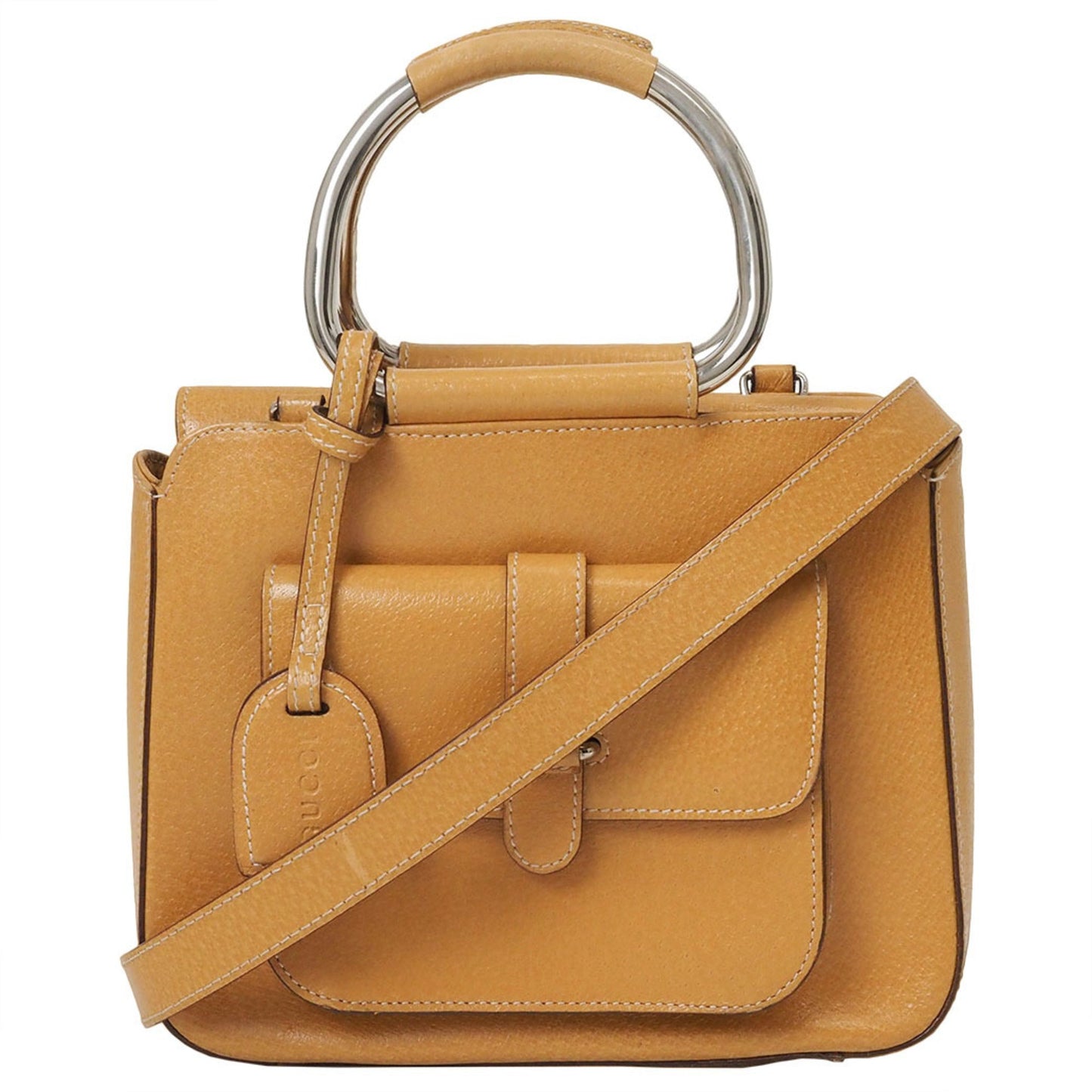Gucci Camel Leather Handbag