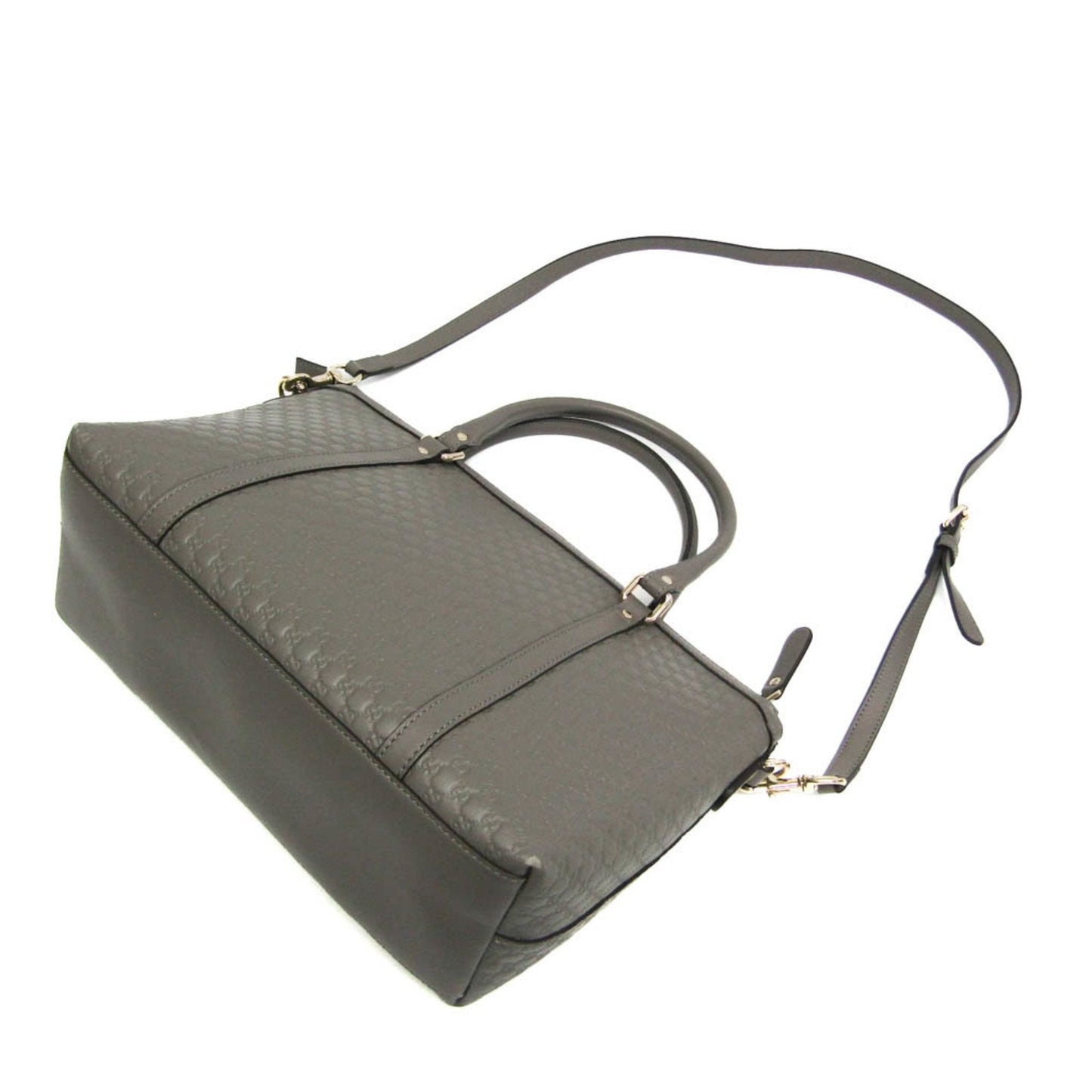 Gucci Microguccissima Gray Leather Handbag Shoulder Bag