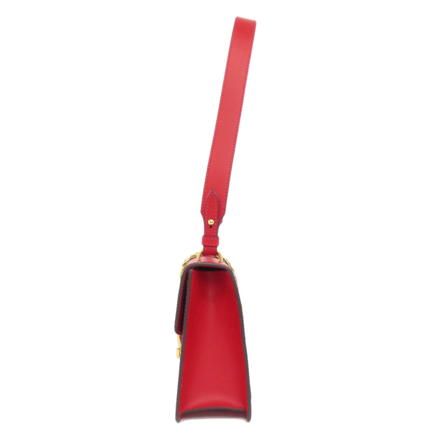 Gucci Red Color Leather Shoulder Bag