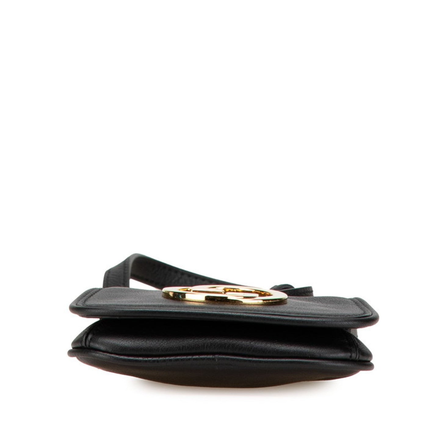 Gucci Black Leather Chain/Shoulder Wallet