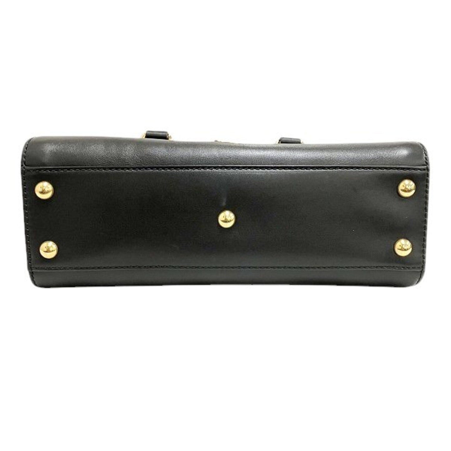 Gucci Sherry Line Black Leather Handbag Shoulder Bag