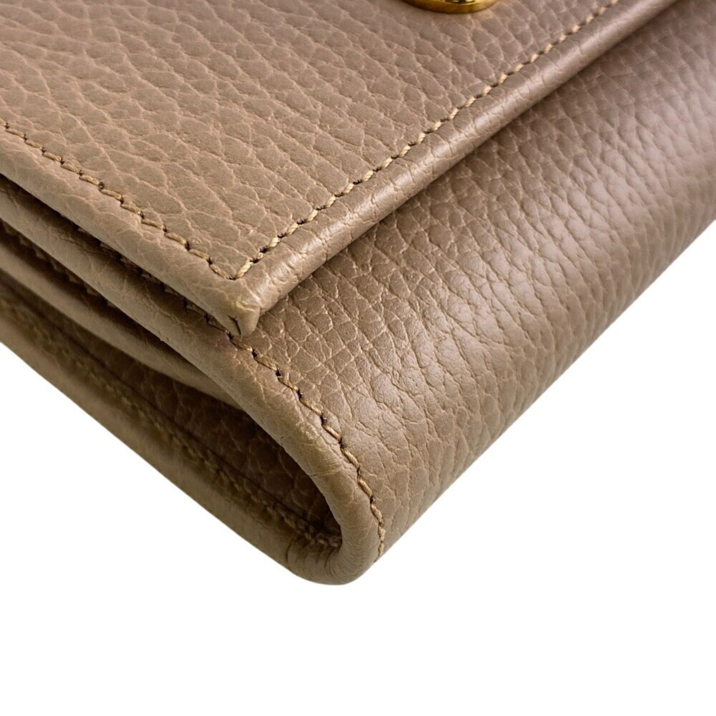 Gucci Beige Leather Wallet (Bi-Fold)