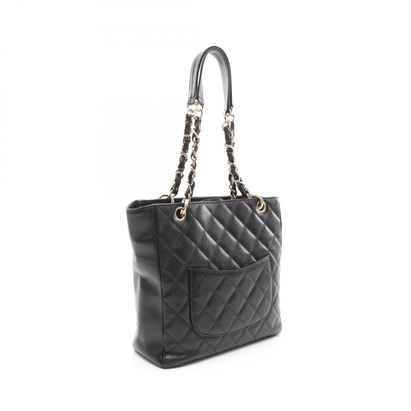 Chanel Black Grained Calfskin Tote Bag