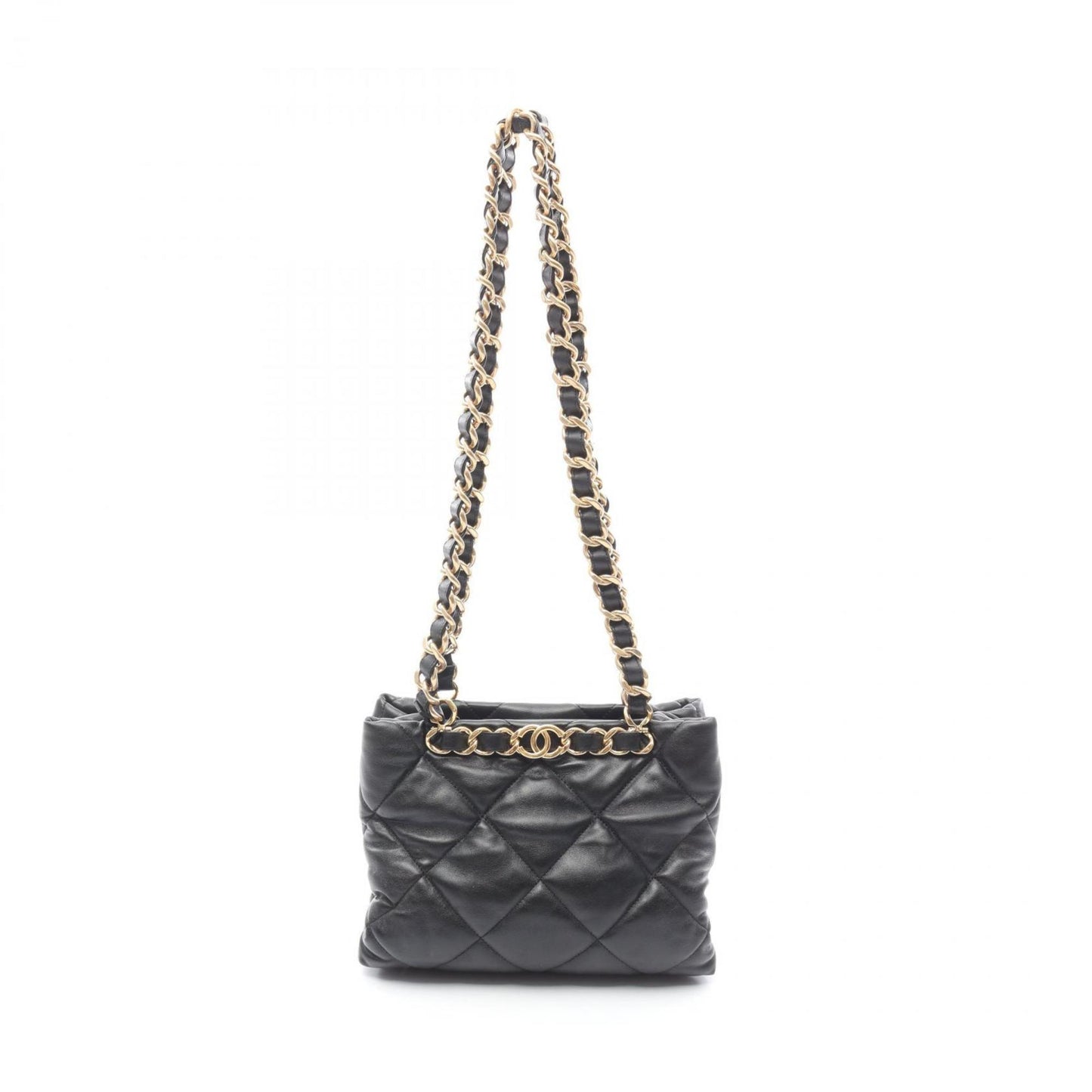 Chanel Black Leather Tote Bag