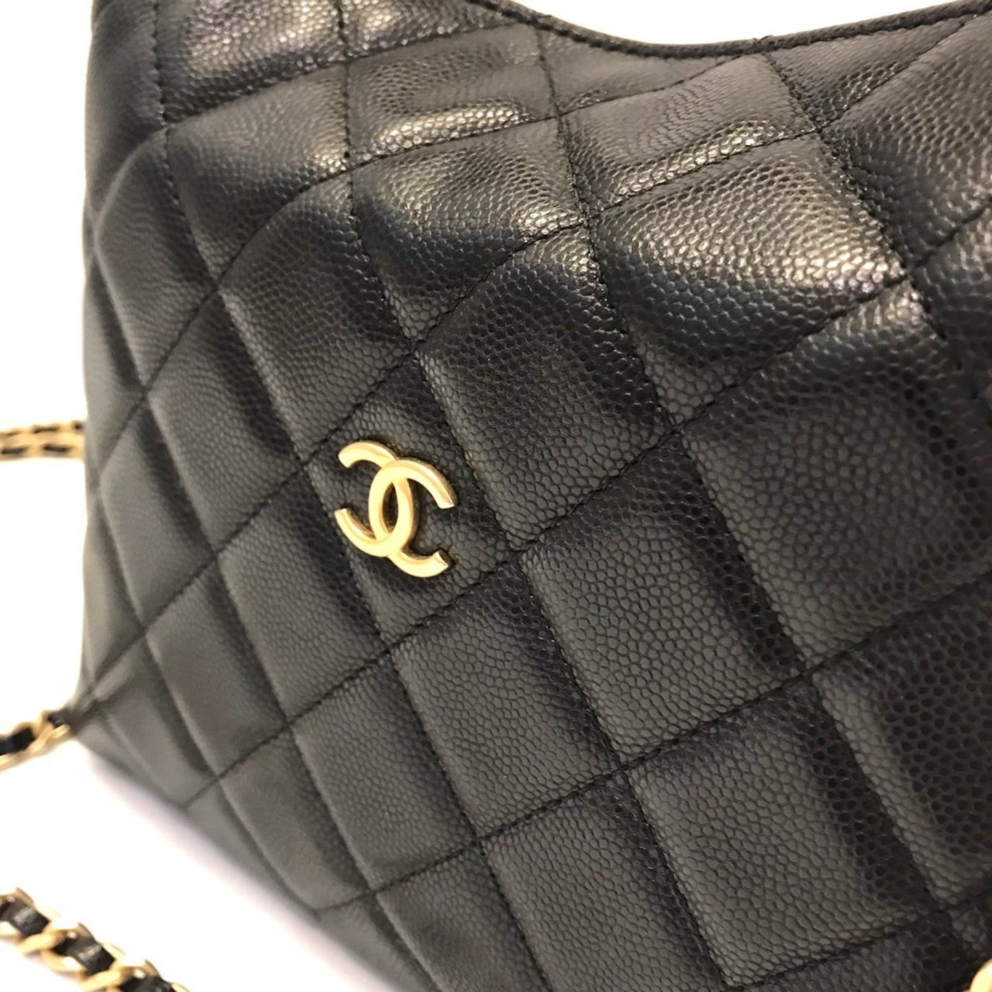 Chanel Black Leather Clutch Bag