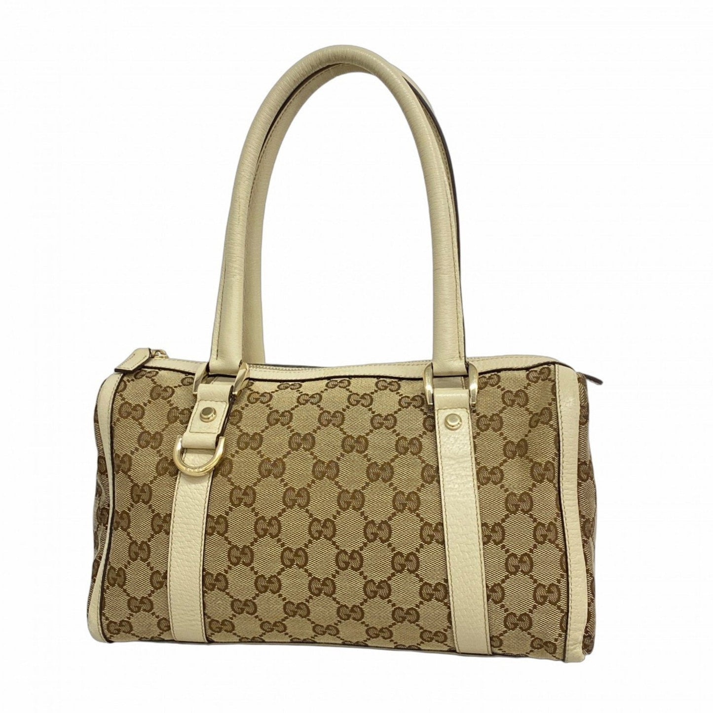 Gucci Beige Brown Canvas Tote Bag