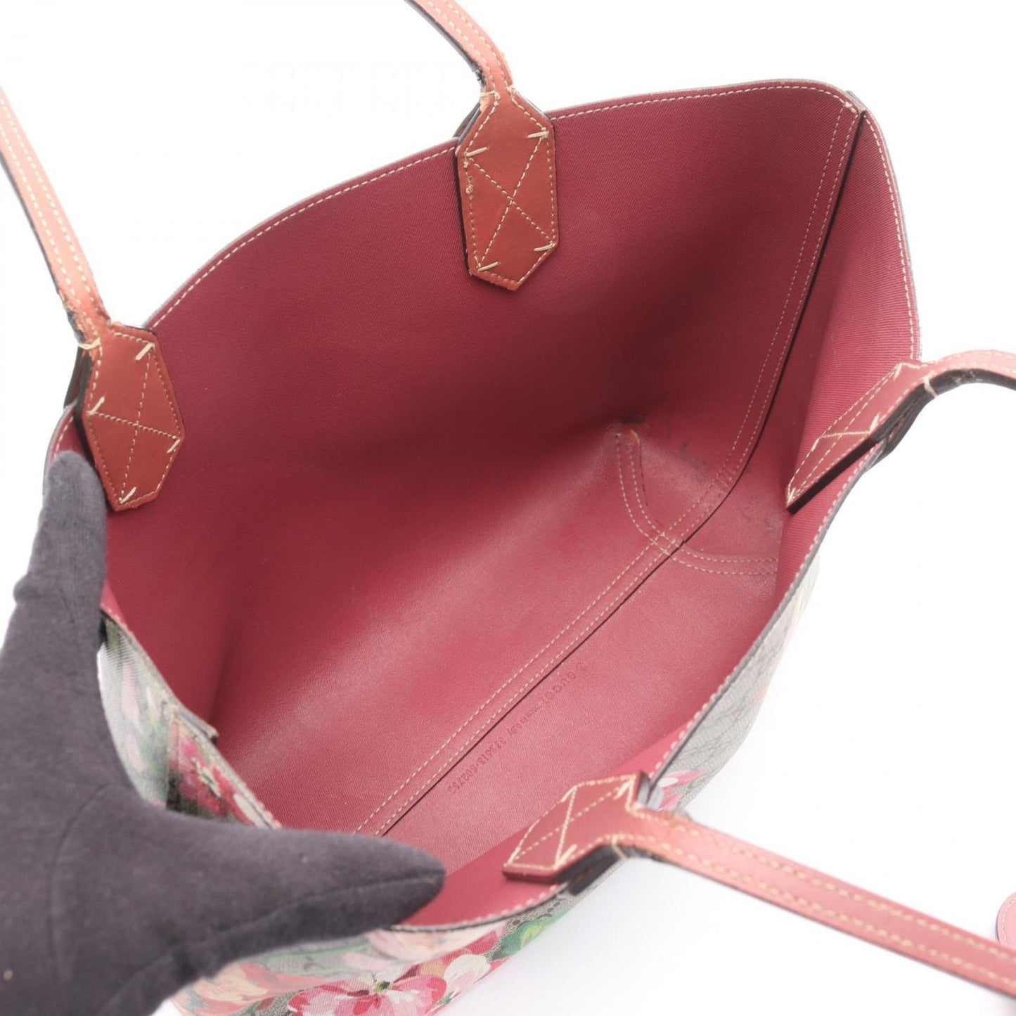 Gucci Beige Multi-Color Pink Coated Canvas Pvc Leather Tote Bag