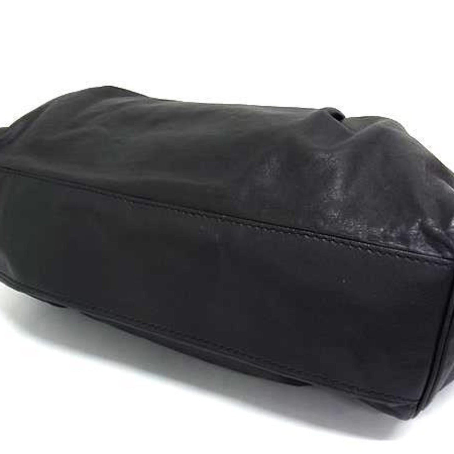 Gucci Sukey Black Leather Handbag Shoulder Bag Tote Bag