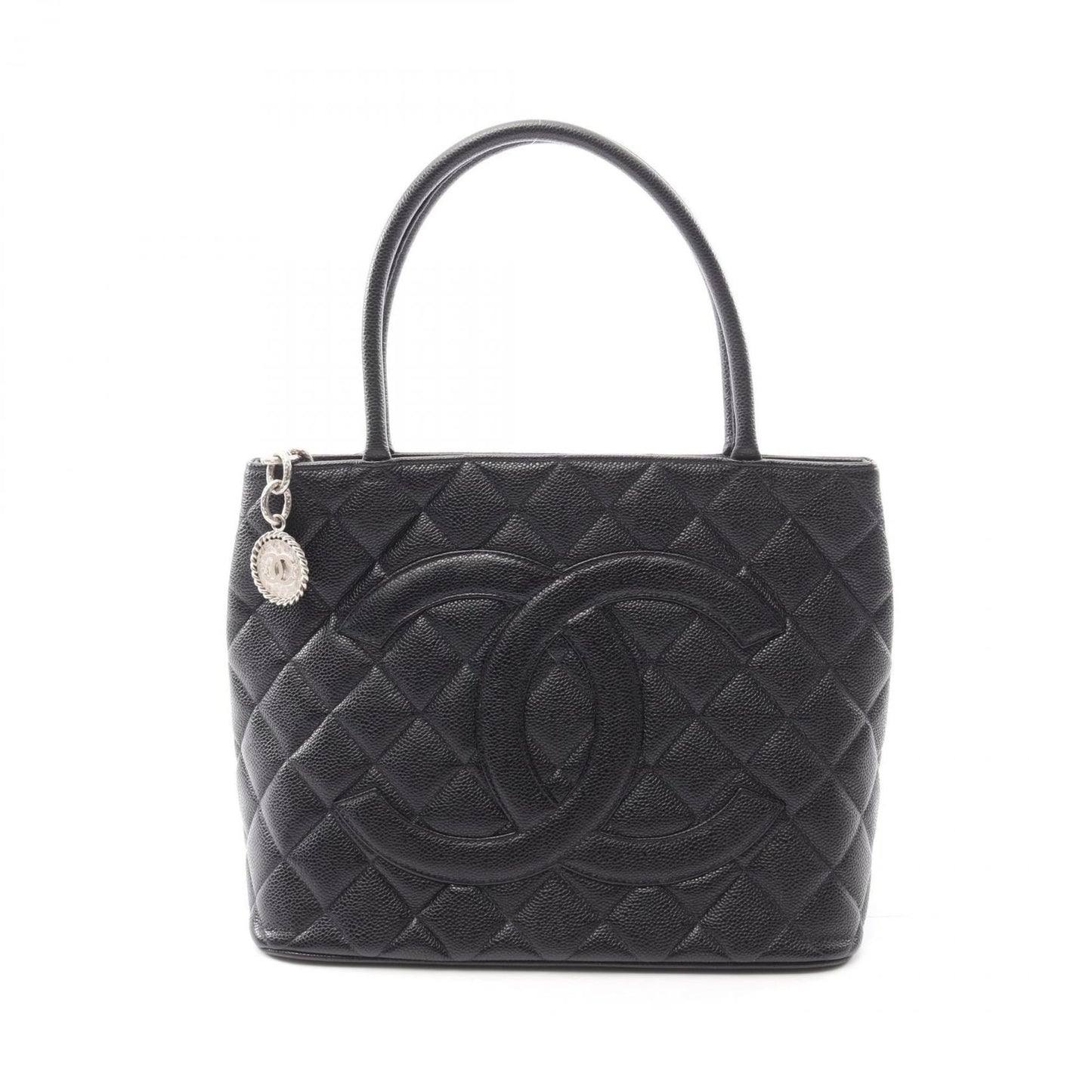 Chanel Black Leather Tote Bag