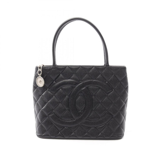 Chanel Black Leather Tote Bag