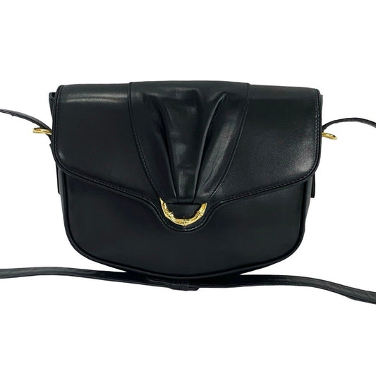 Gucci Black Leather Pochette Shoulder Bag