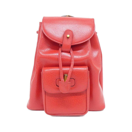 Gucci Red Color Leather Backpack