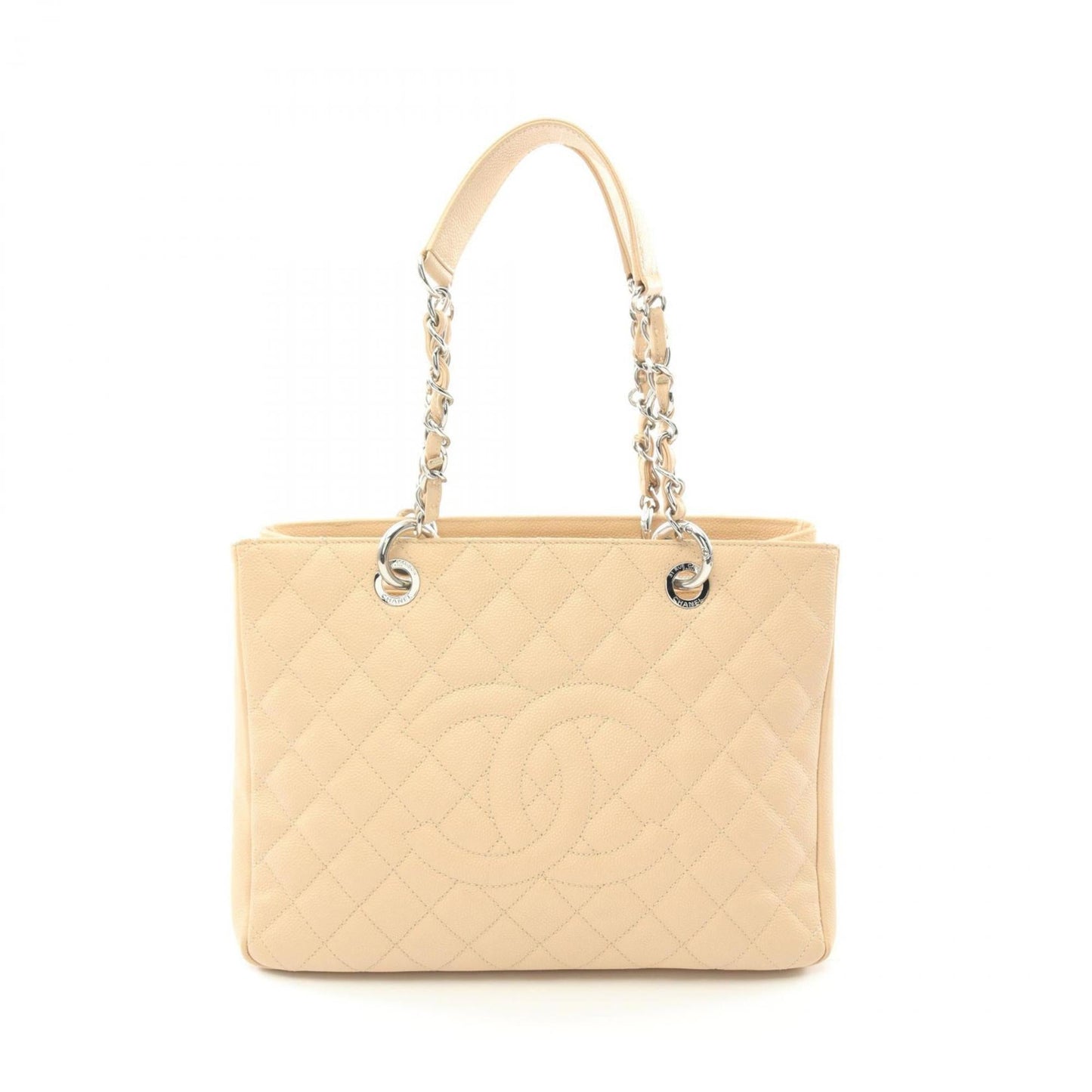 Chanel Beige Leather Tote Bag
