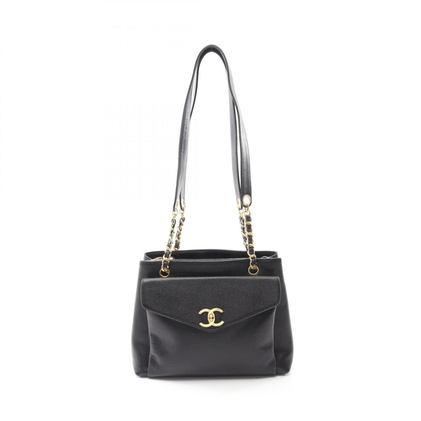 Chanel Black Leather Tote Bag