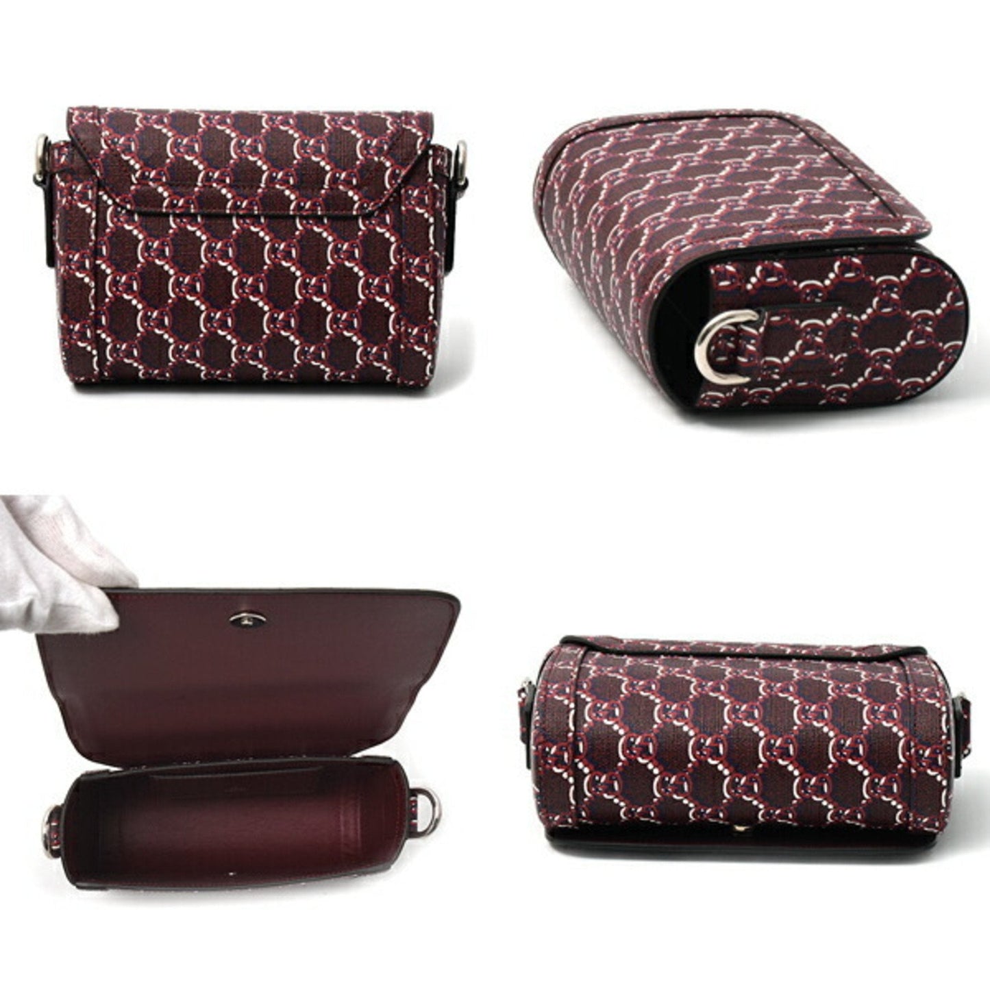 Gucci Red Color Pvc Shoulder Bag