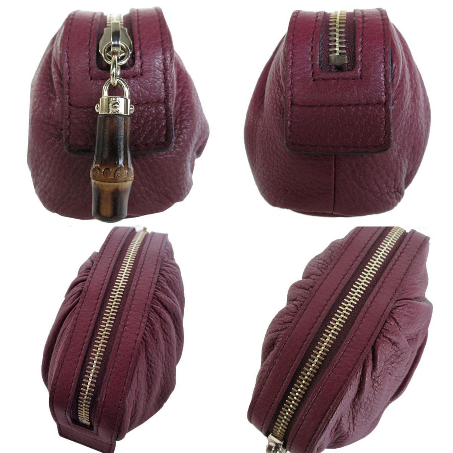 Gucci Dark Purple Leather Pouch