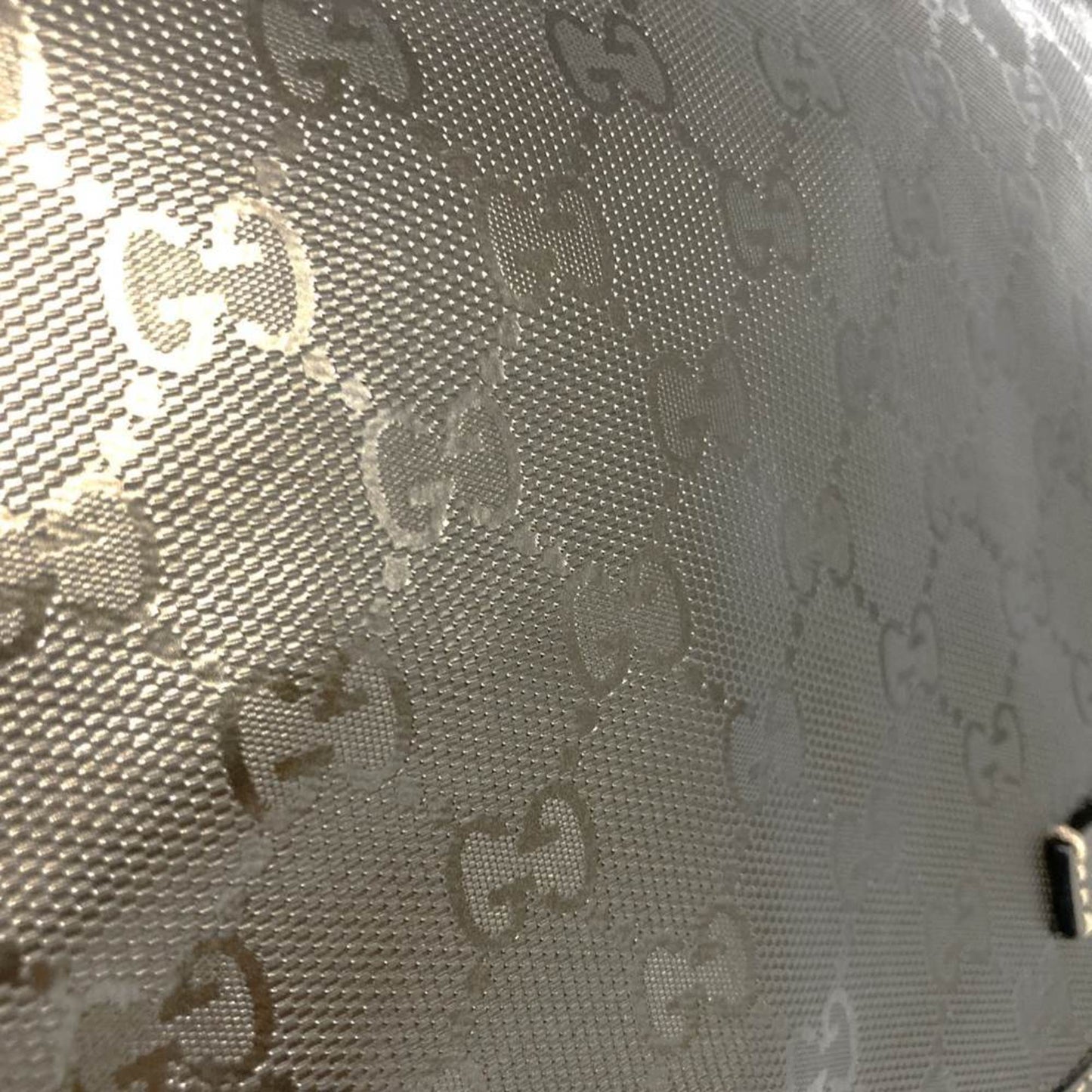 Gucci Gg Imprimé Brown Metallic Gg Imprimé Shoulder Bag