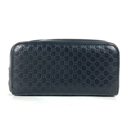 Gucci Black Leather Long Wallet (Bi-Fold)