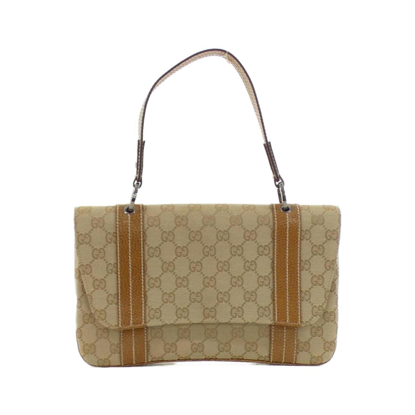 Gucci Beige Gg Canvas Handbag