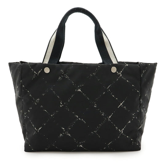 Chanel Black Red Color Nylon Shoulder Bag Tote Bag