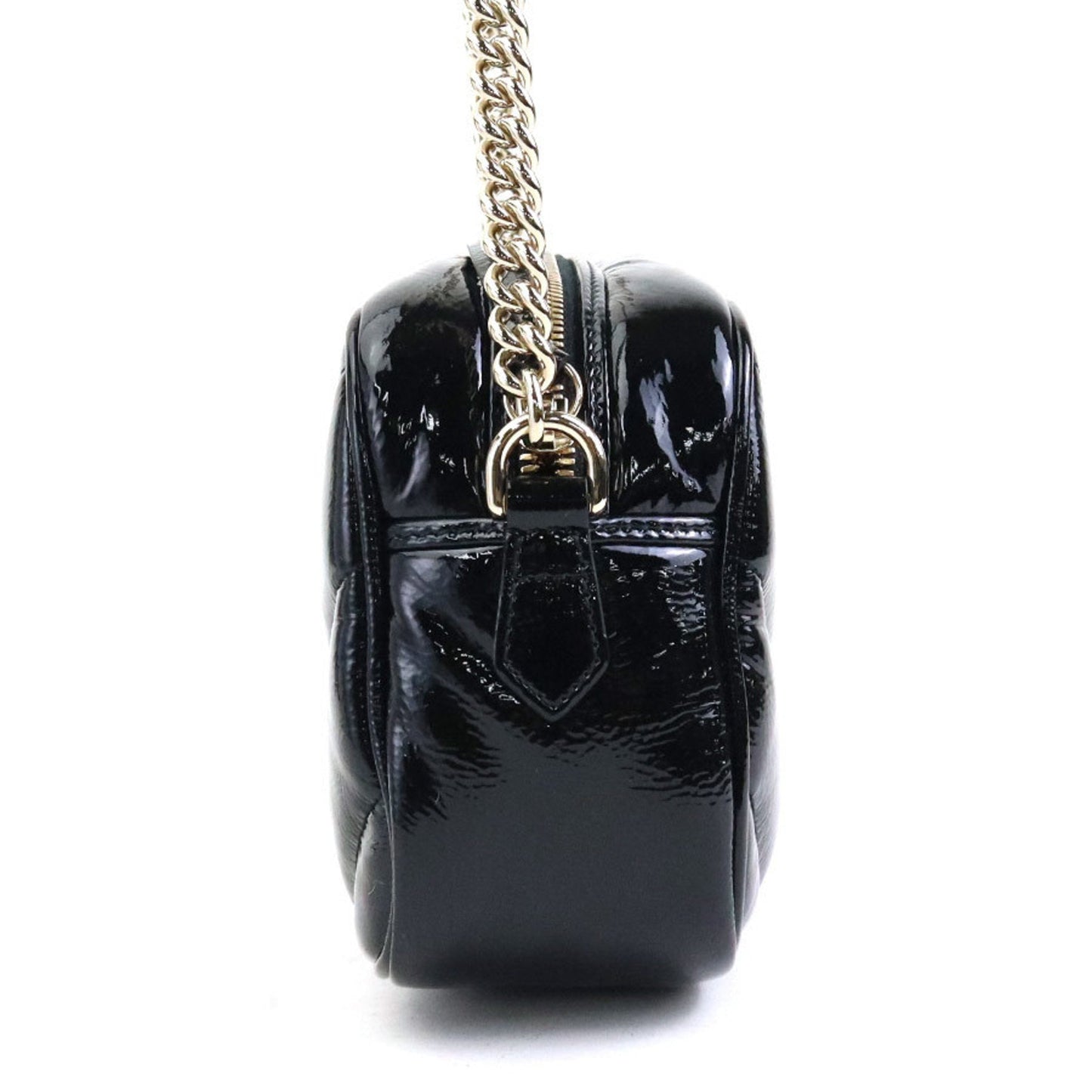 Gucci Black Patent Leather Shoulder Bag