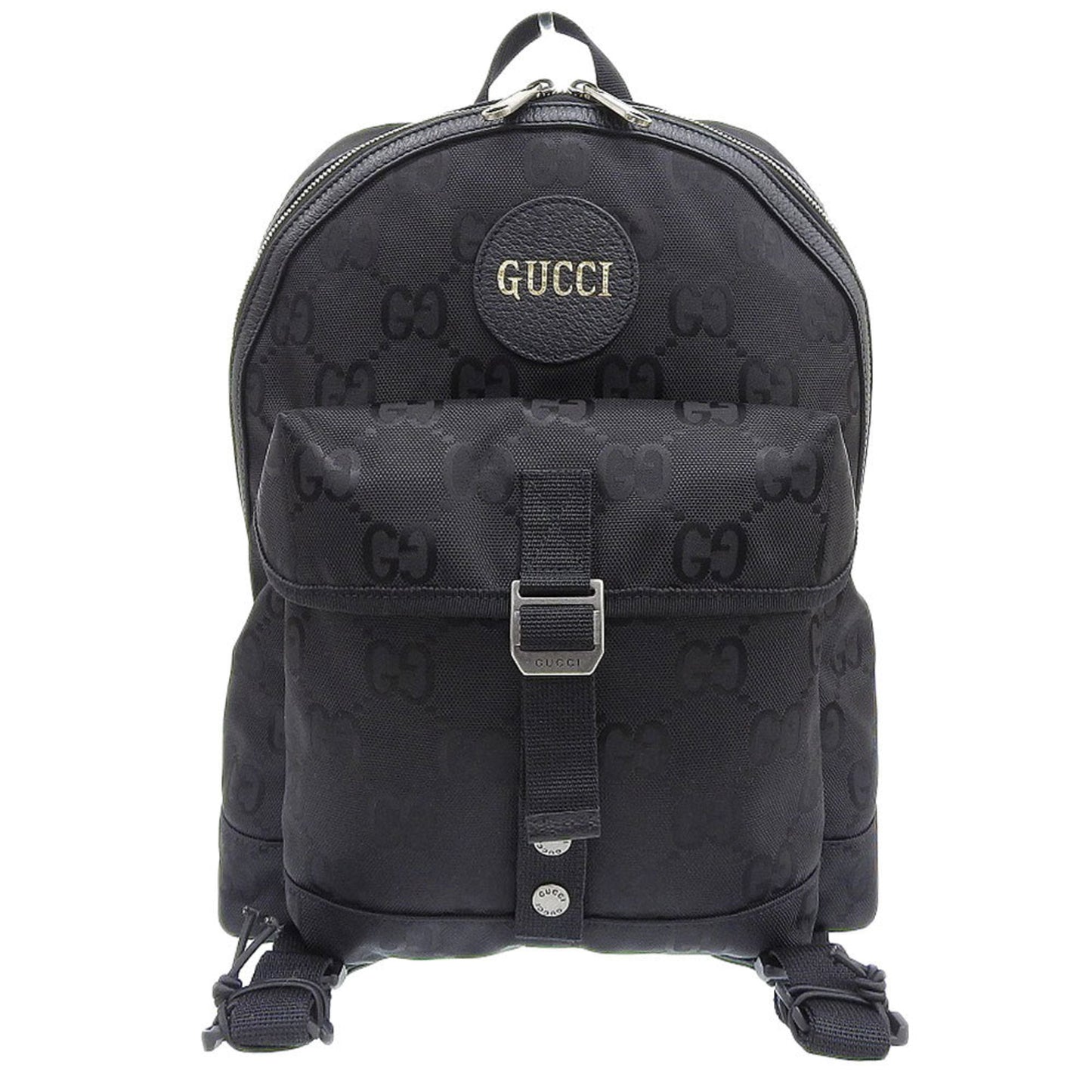 Gucci Black Nylon Leather Backpack