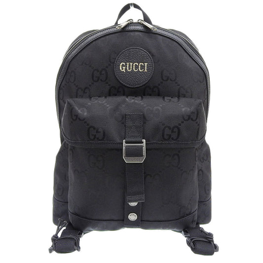 Gucci Black Nylon Leather Backpack