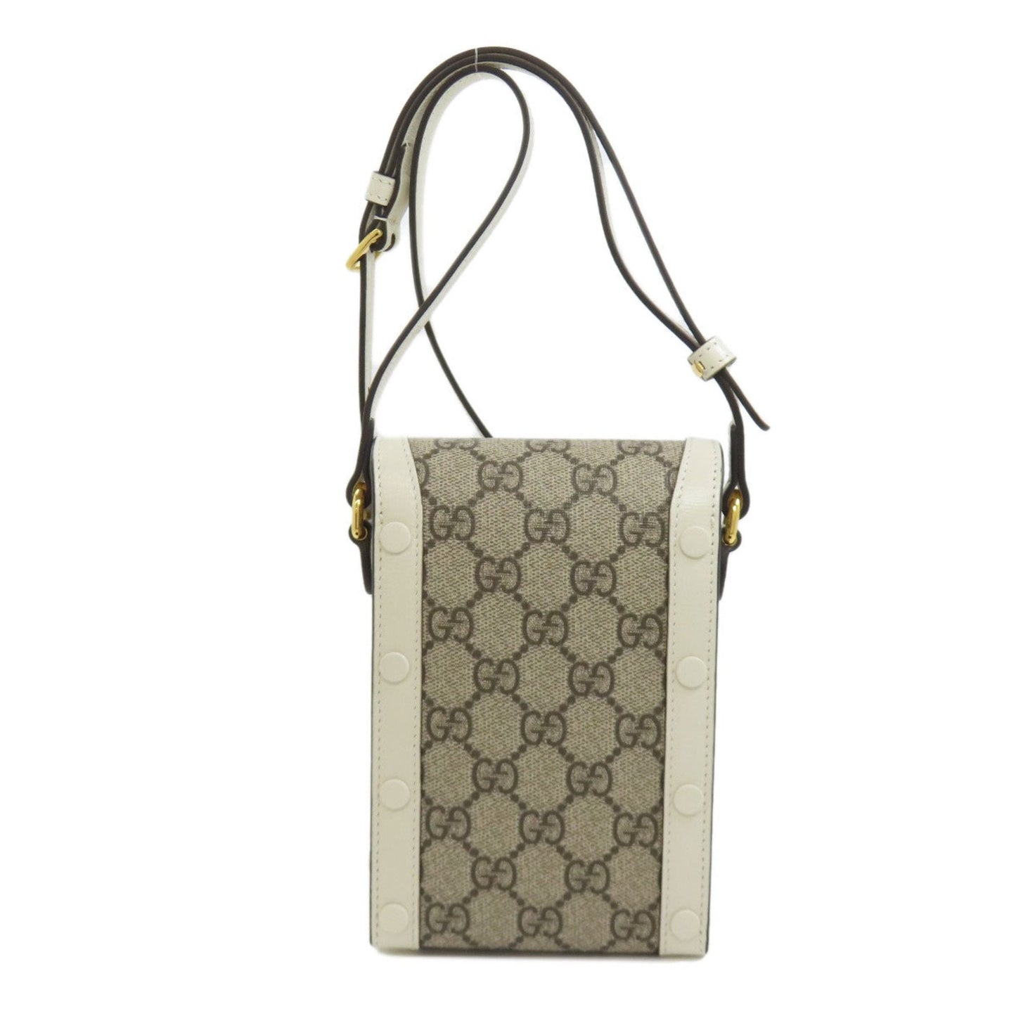 Gucci Brown White Pvc Shoulder Bag