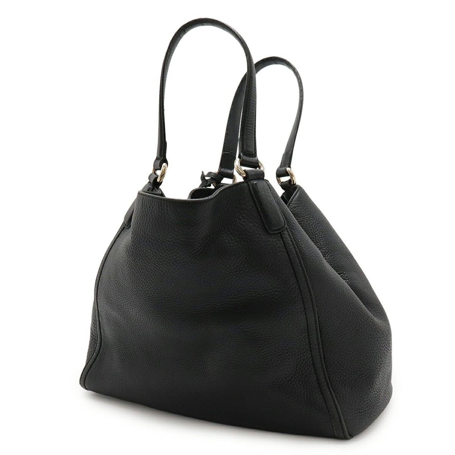 Gucci Black Leather Shoulder Bag Tote Bag