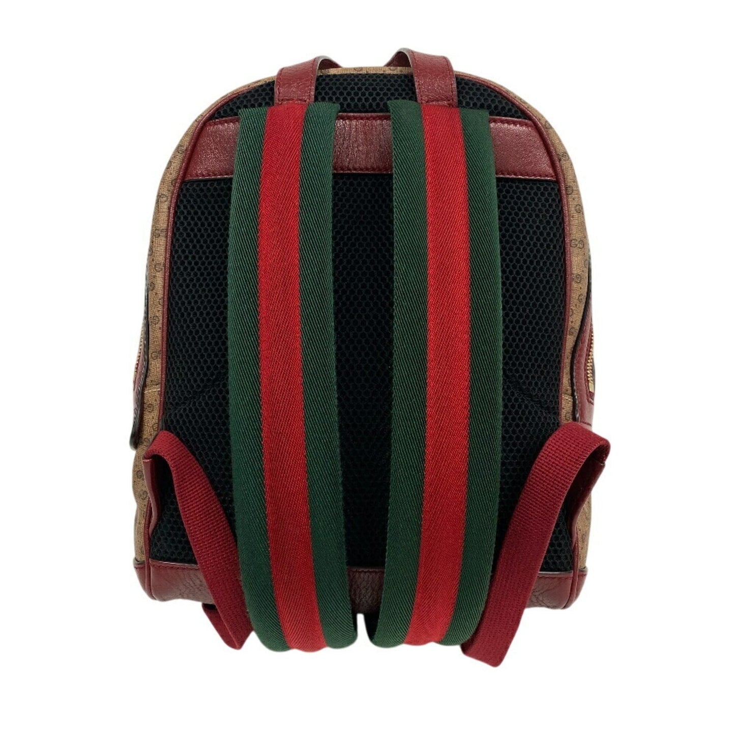 Gucci Beige Red Color Gg Supreme Backpack