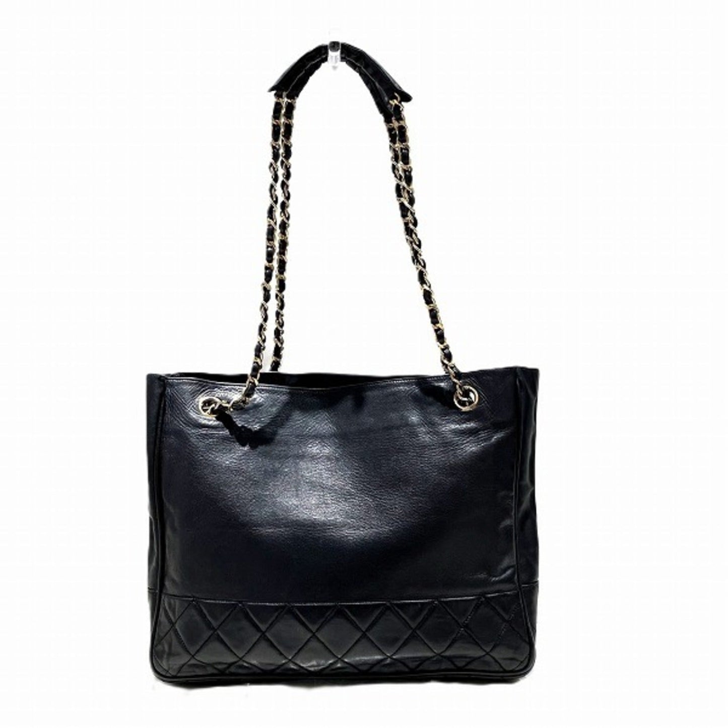 Chanel Black Leather Shoulder Bag Tote Bag