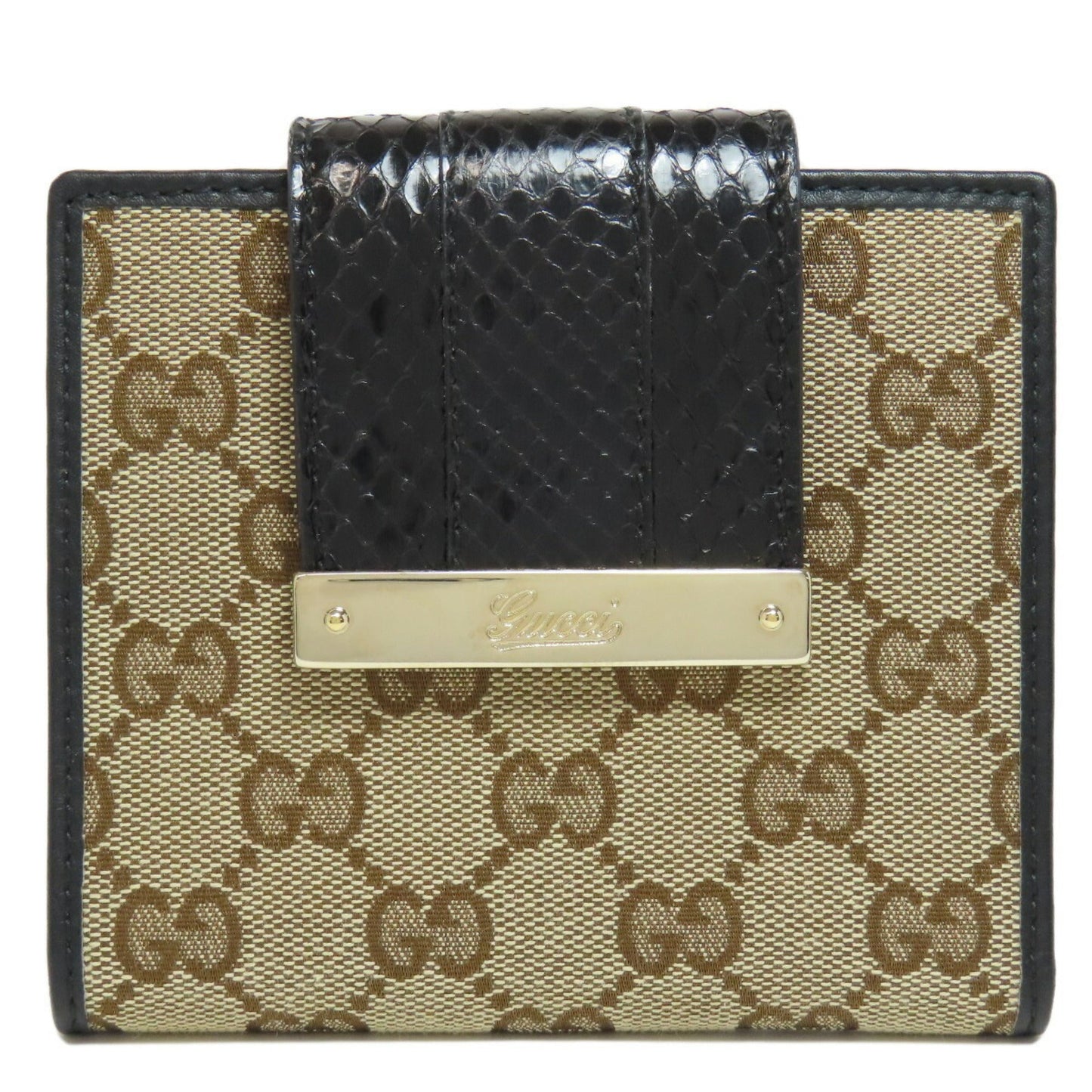 Gucci Brown Canvas Wallet (Bi-Fold)